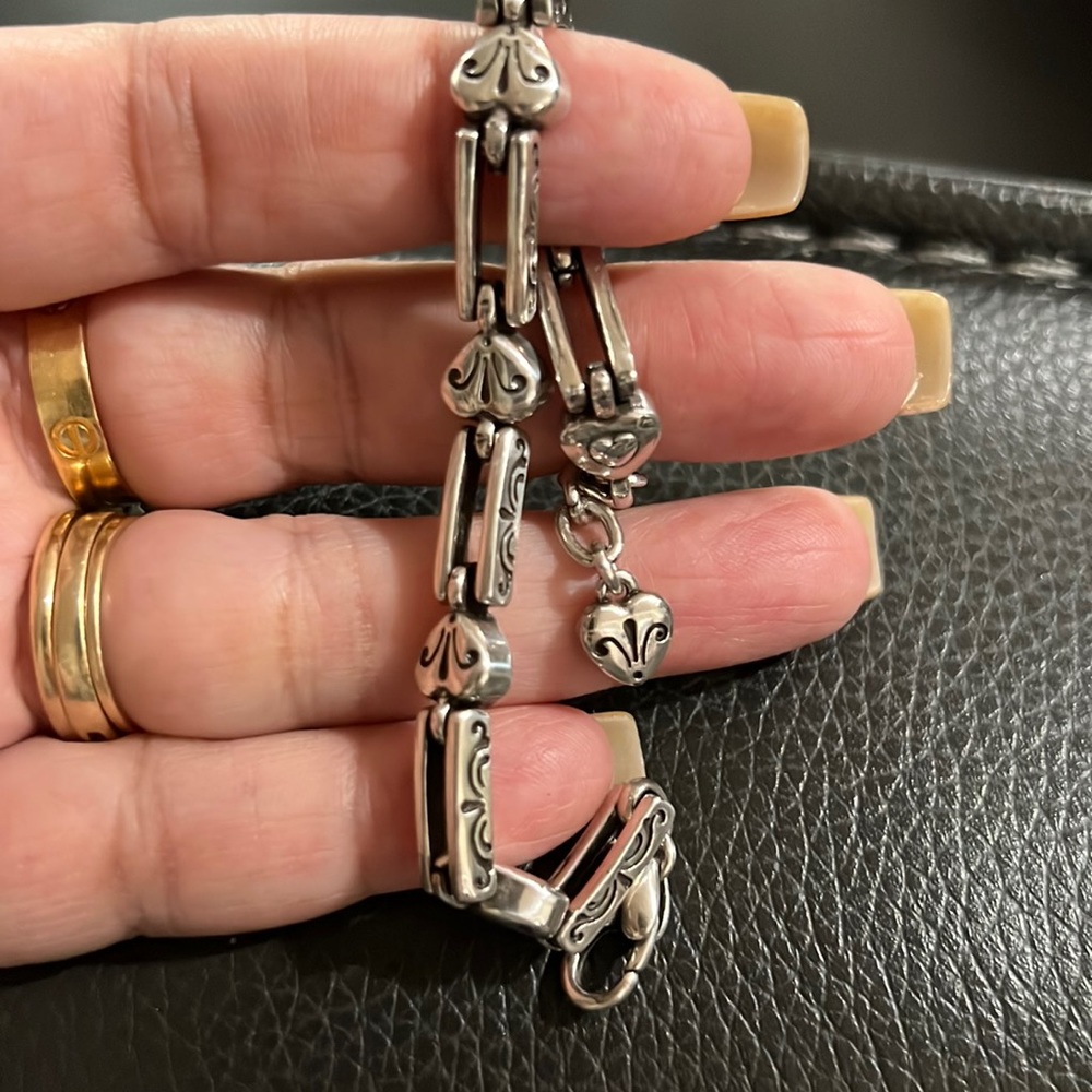 Brighton heart bracelet. 7”, extra links like 8”.